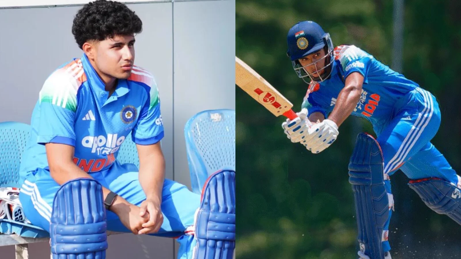 Young India batters in action during an age-group match.