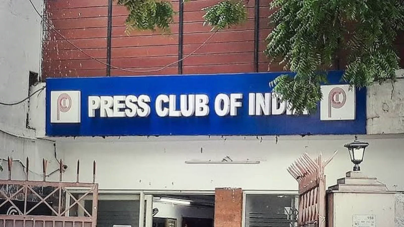 Press Club of India signboard.