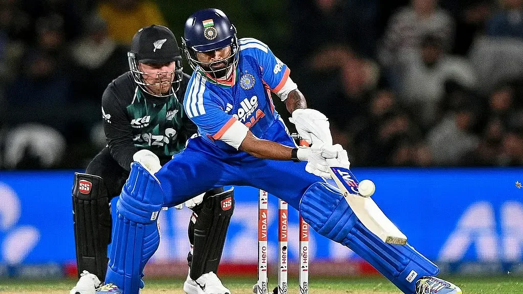 India vs New Zealand 1st T20I: Sanju Samson batting during the record 226 chase