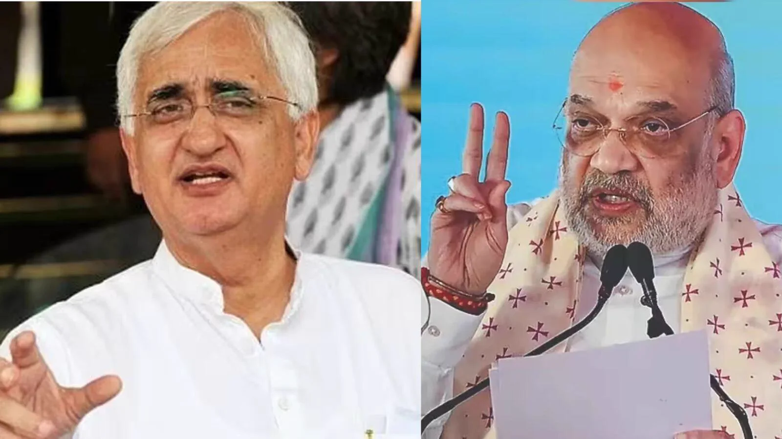 Salman Khurshid and Amit Shah.