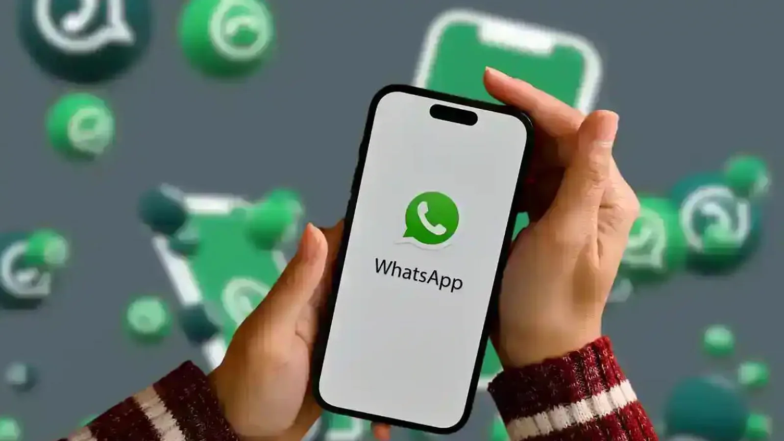 WhatsApp open on a smartphone.