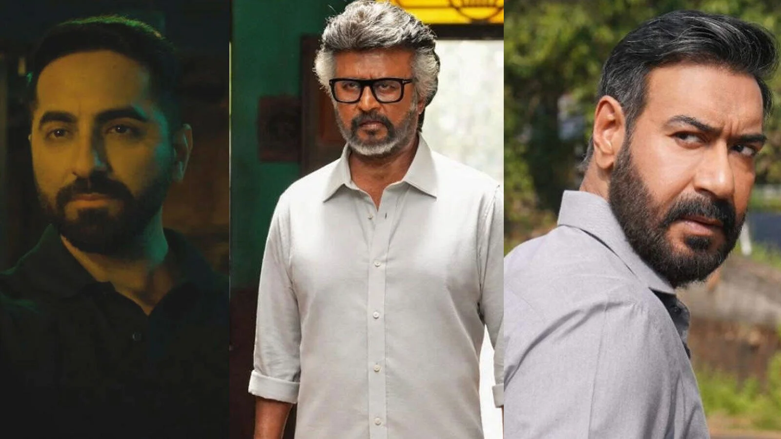 Ayushmann Khurrana, Rajinikanth and Ajay Devgn.