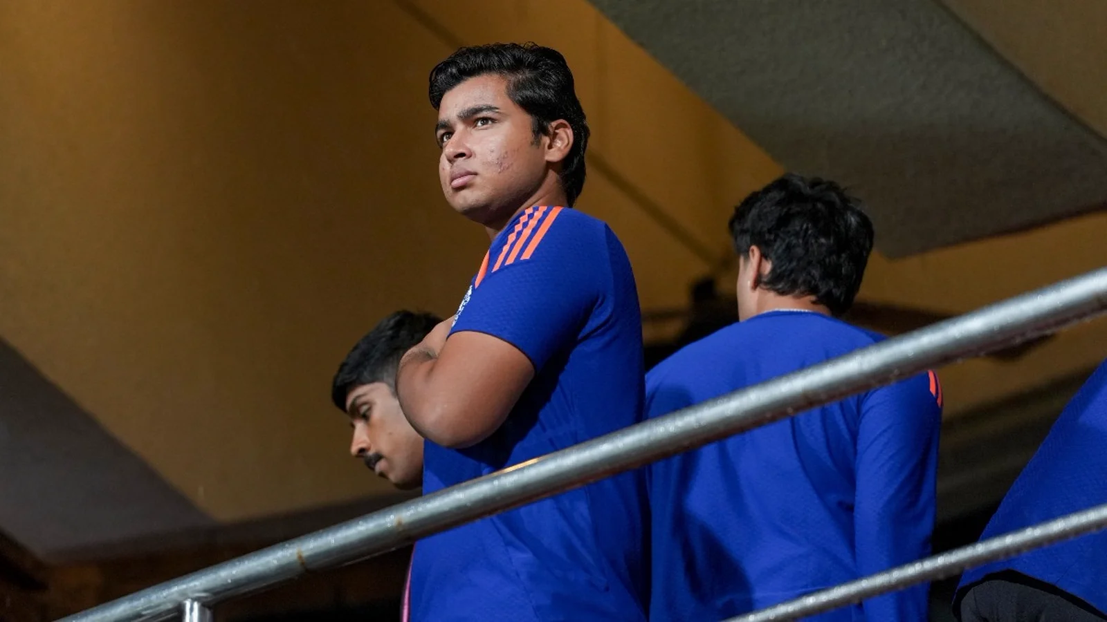 Vaibhav Sooryavanshi in India colours.
